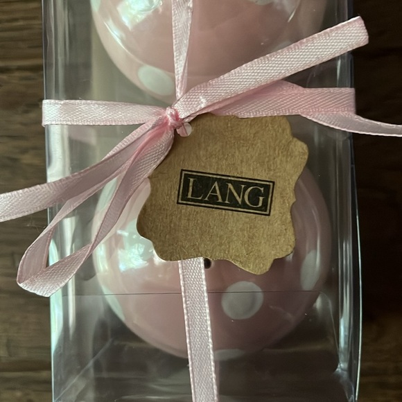 Lang Magical Mushroom Pink and White Salt & Pepper Shaker Set - Picture 2 of 4